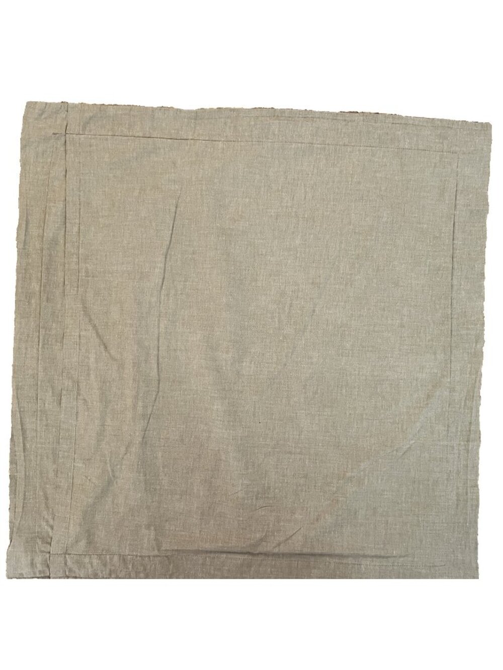 Habitat EURO Sham 100% Cotton Taupe Gray  27.5 X 28.5 Flanged Bedding European